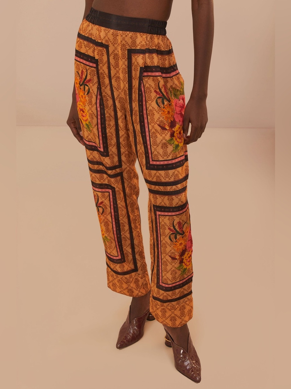 Farm Rio Charming Garden Scarves pants